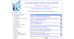 Desktop Screenshot of ordineingegnerimacerata.it